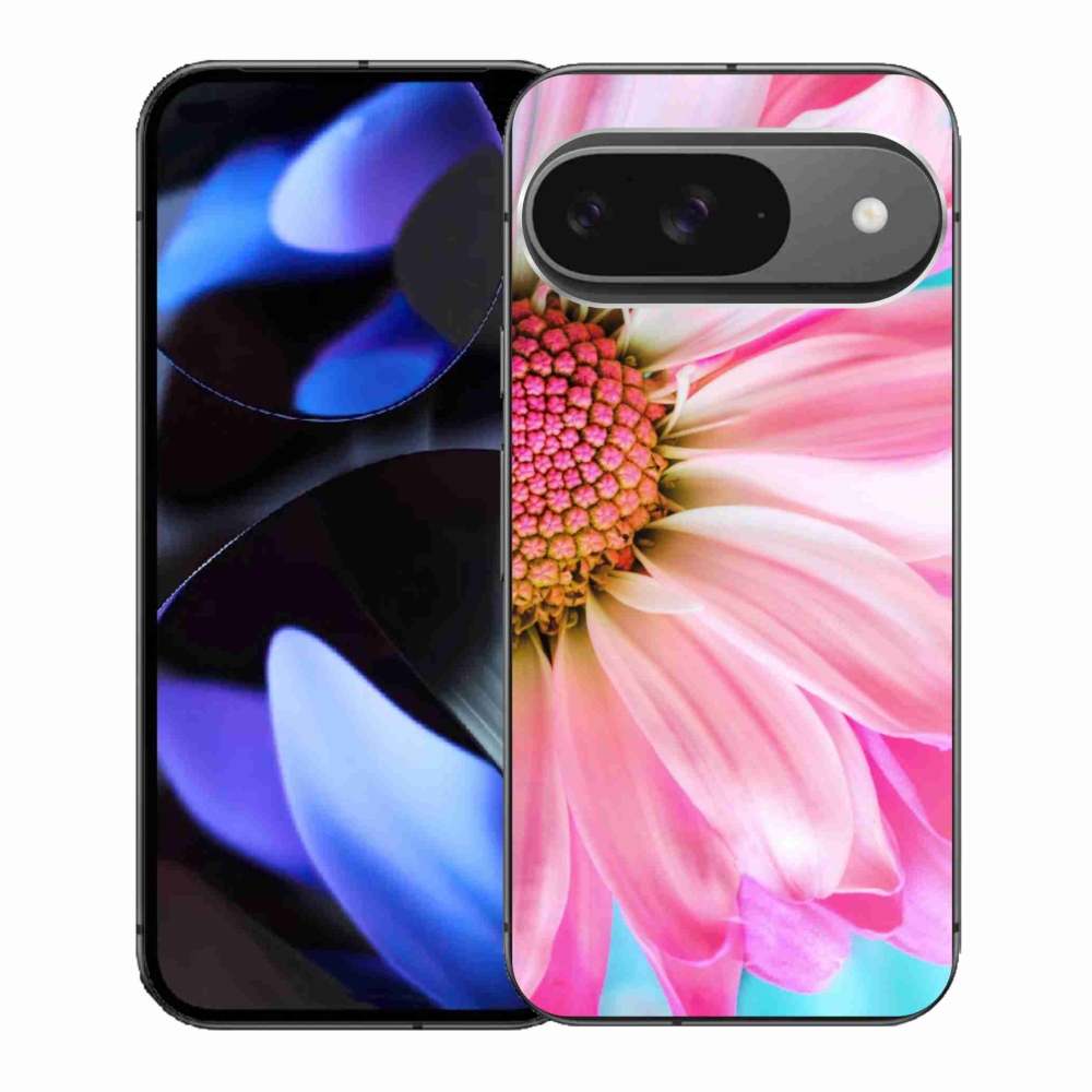 Gelový kryt mmCase na Google Pixel 9/9 Pro - růžová květina