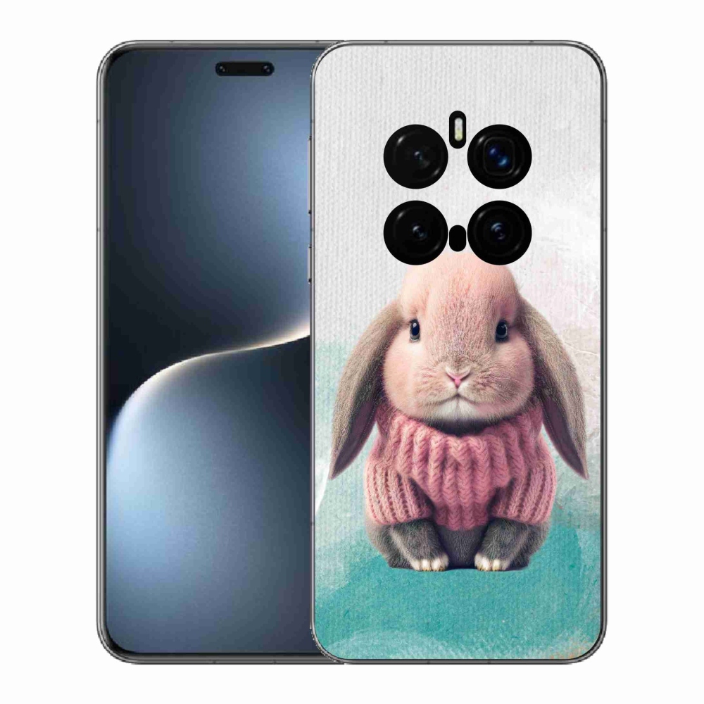 Gelový kryt mmCase na Honor Magic 7 Pro 5G - králíček ve svetru