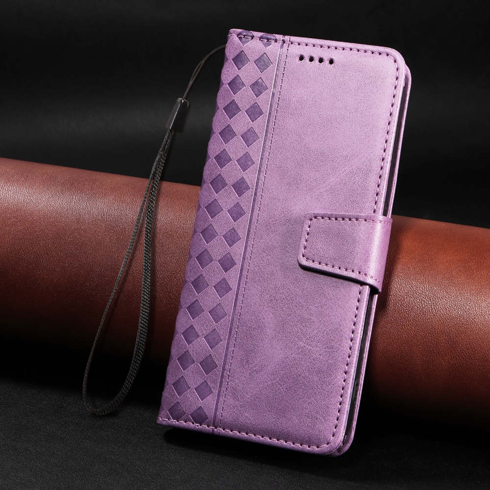 Grids knížkové pouzdro na Xiaomi Redmi 15C 4G/5G (173mm) - světlefialové