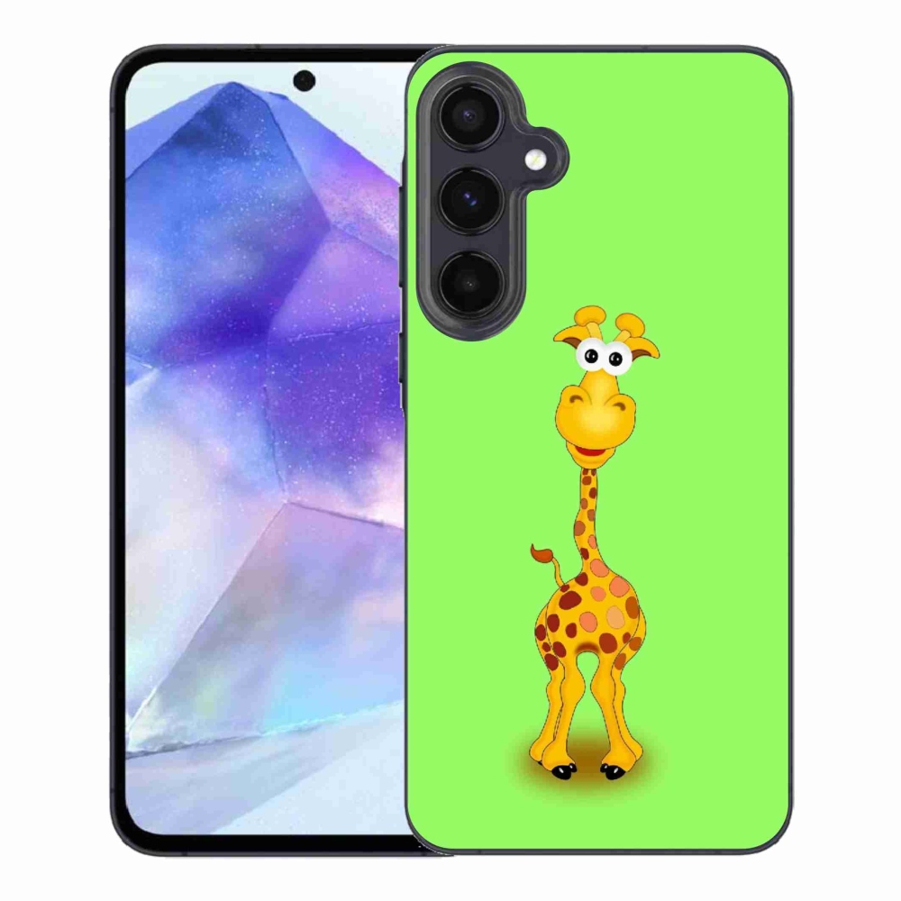 Gelový kryt mmCase na Samsung Galaxy A55 5G - kreslená žirafa