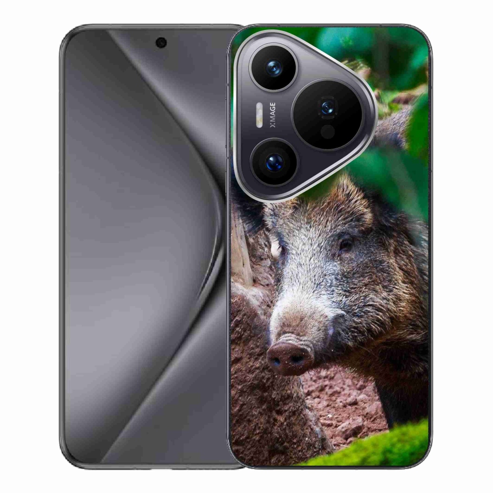 Gelový kryt mmCase na Huawei Pura 70 Pro - divoké prase