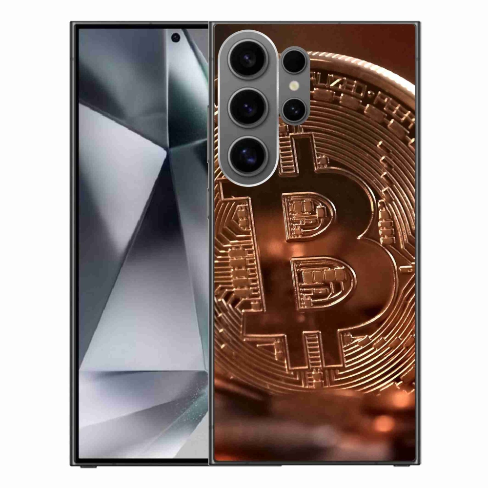 Gelový kryt mmCase na Samsung Galaxy S24 Ultra - bitcoin