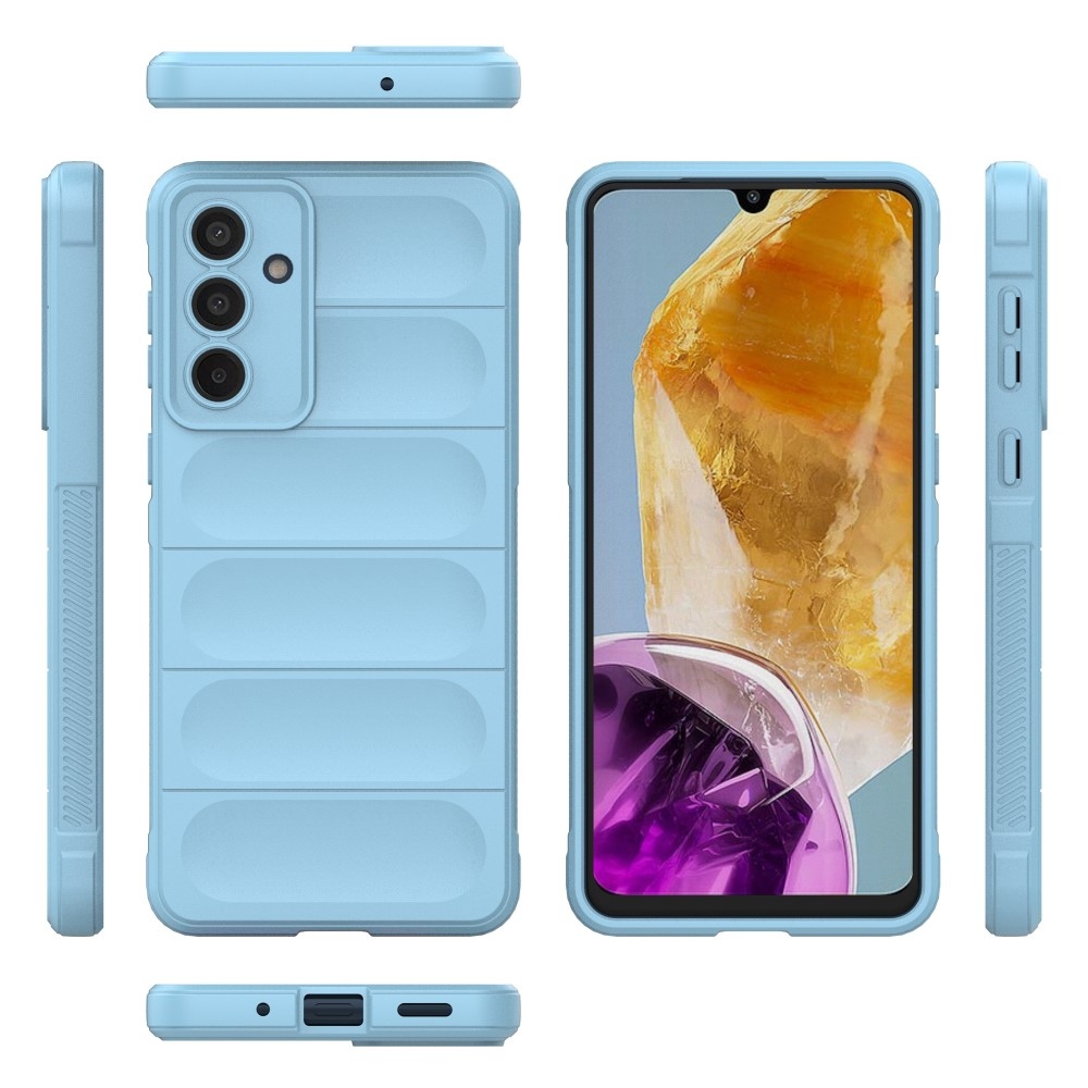 Rugg odolný gelový obal na Samsung Galaxy M55 5G - světlemodrý