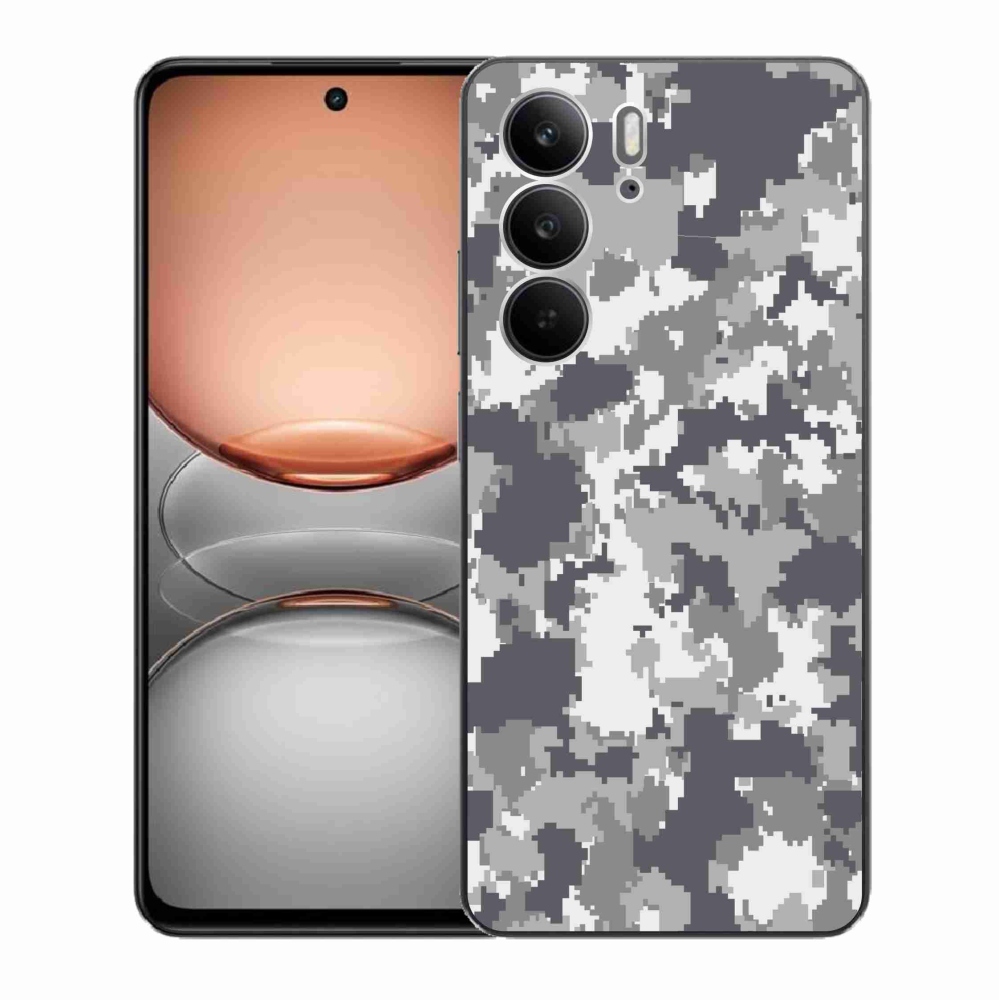 Gelový kryt mmCase na Realme C75 - maskáčový vzor 2