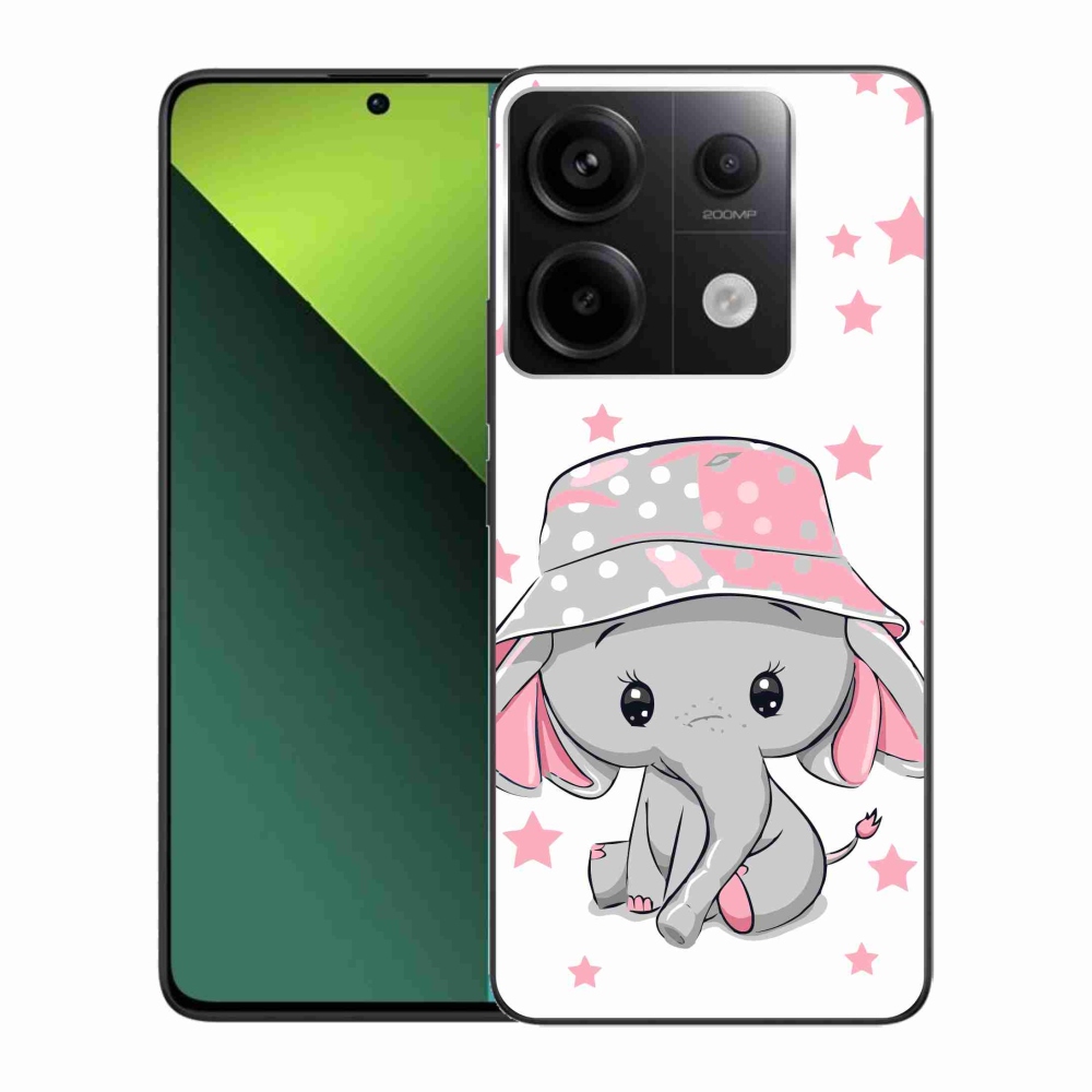 Gelový kryt mmCase na Xiaomi Redmi Note 13 Pro 5G/Poco X6 5G - růžový slon