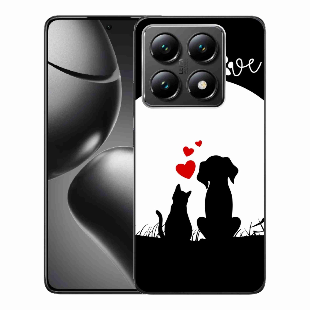 Gelový obal mmCase na Xiaomi 14T - zvířecí láska