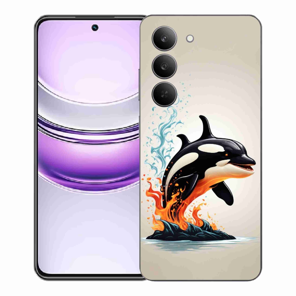 Gelový kryt mmCase na Realme 14x 5G - kosatka