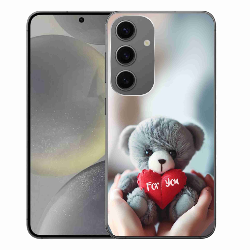 Gelový kryt mmCase na Samsung Galaxy S24+ - medvídek pro zamilované