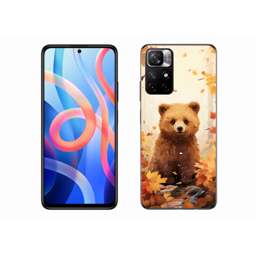 Gelový kryt mmCase na Xiaomi Poco M4 Pro 5G - medvěd v lese