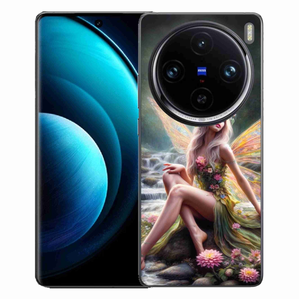 Gelový kryt mmCase na Vivo X100 Pro 5G - motýlí žena 1