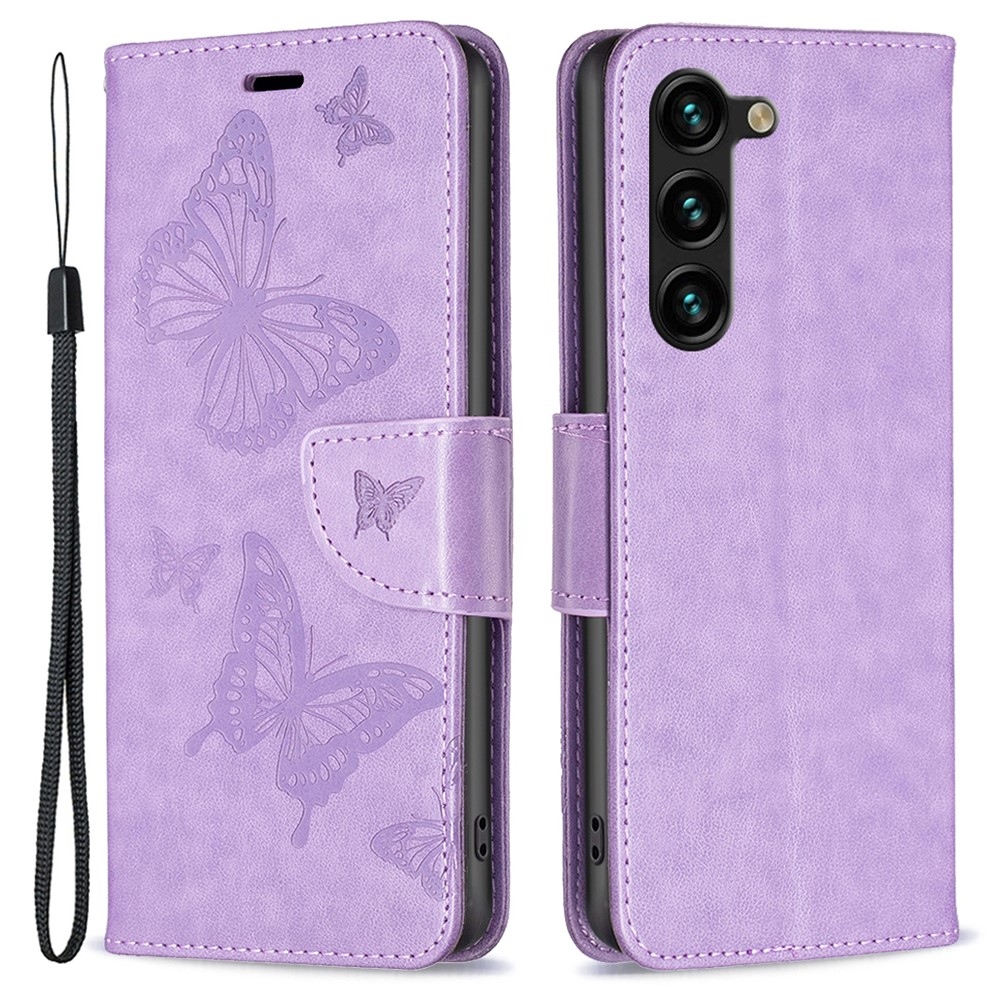 Butterfly knížkové pouzdro na Samsung Galaxy S24+/S25+ - světlefialové