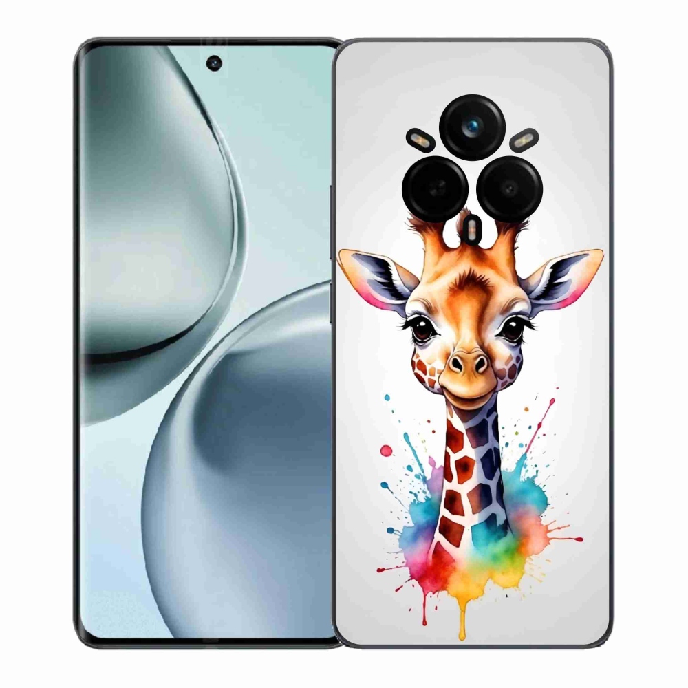 Gelový kryt mmCase na Realme 14 Pro+ 5G - žirafa 1