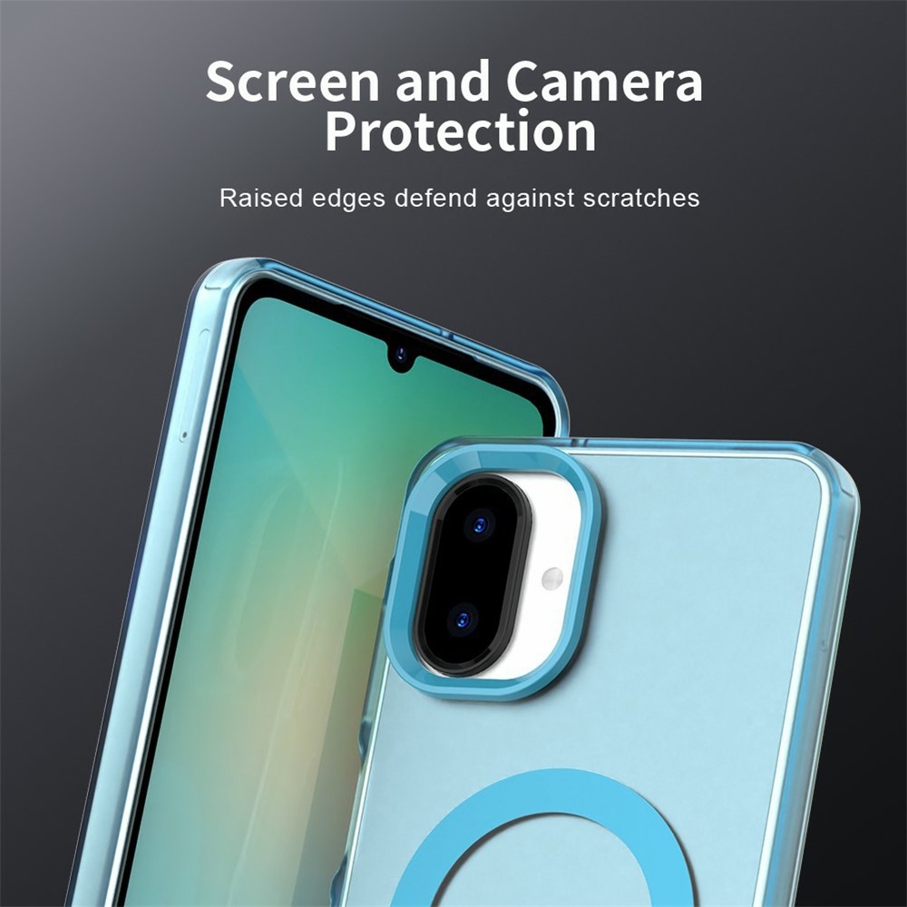 Candy gelový obal MagSafe pro Samsung Galaxy A07 4G - modrý
