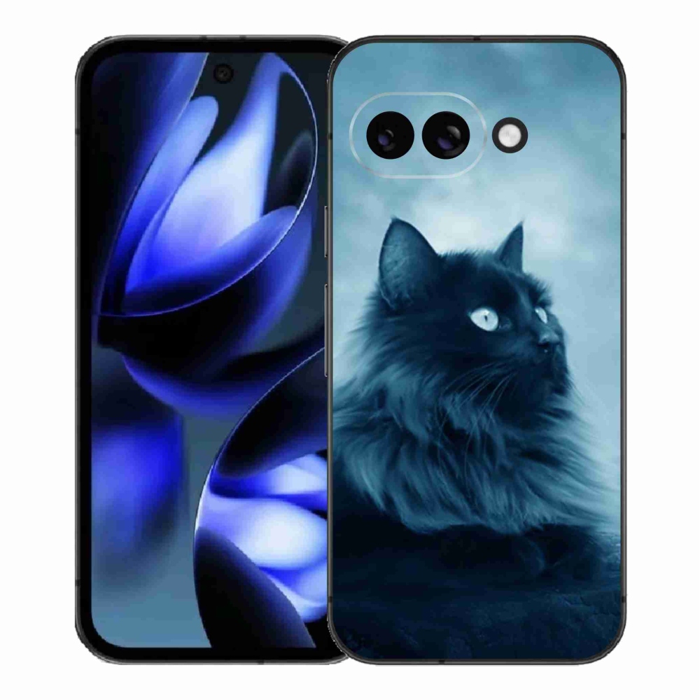 Gelový kryt mmCase na Google Pixel 9a - černá kočka 1
