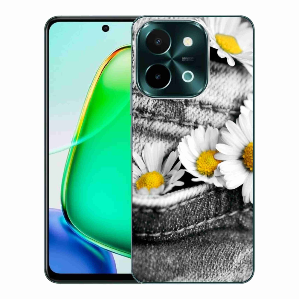 Gelový obal mmCase na Vivo Y28 - kopretiny