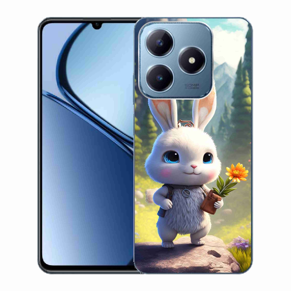 Gelový kryt mmCase na Realme C63 - roztomilý králíček