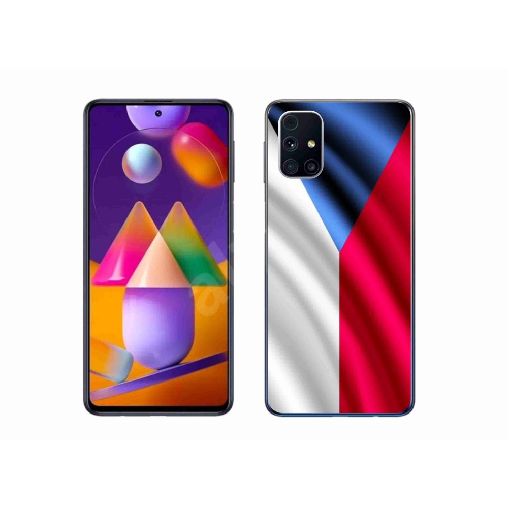 Gelový kryt mmCase na mobil Samsung Galaxy M31s - česká vlajka