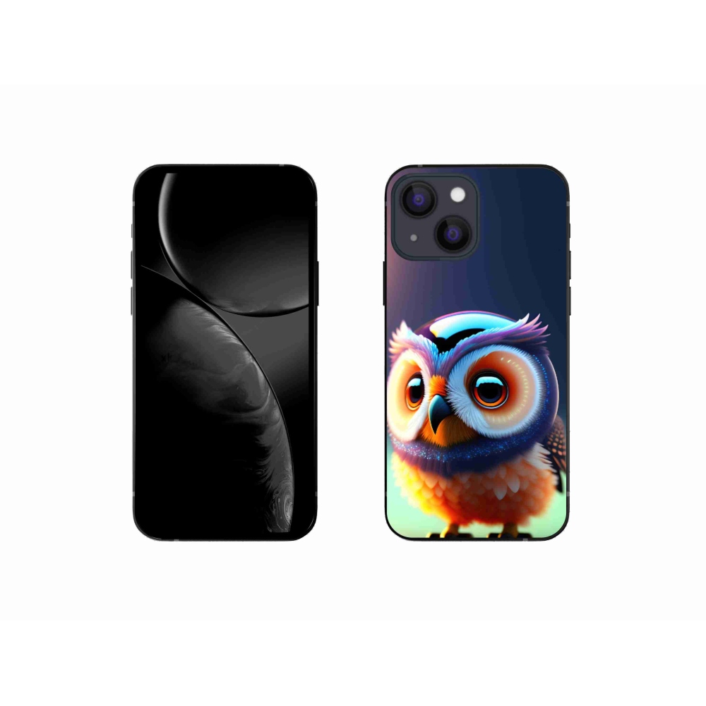 Gelový kryt mmCase na iPhone 13 mini - sovička