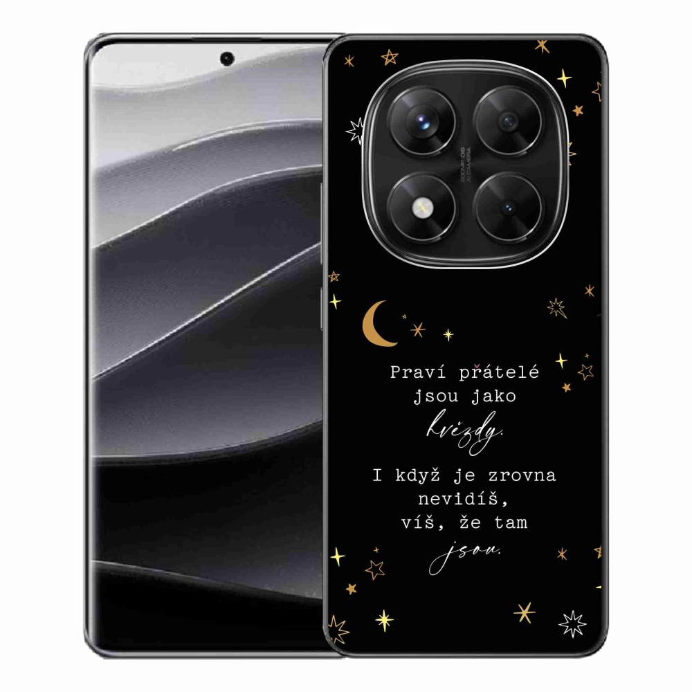 Gelový kryt mmCase na Xiaomi Redmi Note 14 Pro 5G/Poco X7 5G - citát 6 černé pozadí