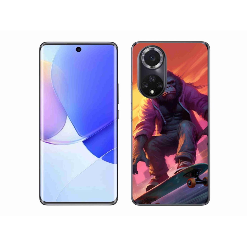 Gelový kryt mmCase na Honor 50 - gorila na skateboardu