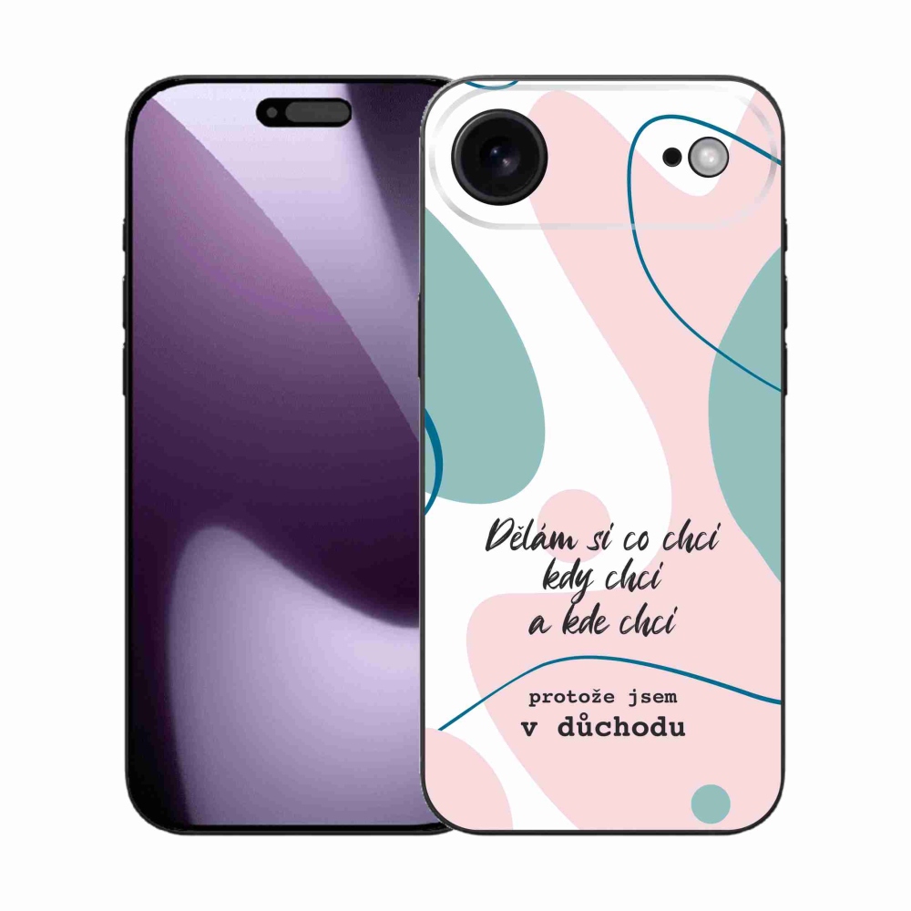 Gelový kryt mmCase na iPhone 17 Air - vtipný text 10 bílé pozadí