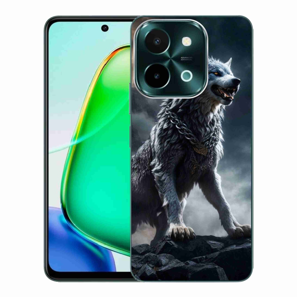 Gelový kryt mmCase na Vivo Y28 - vlk 1