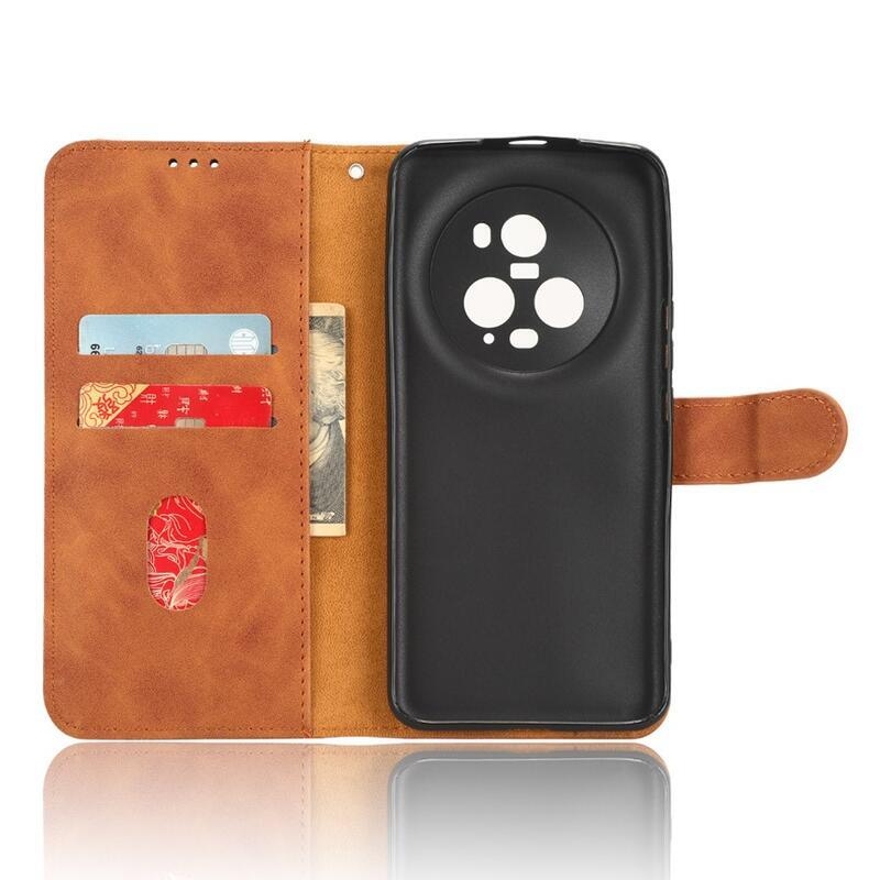Wallet knížkové pouzdro na Honor Magic 5 Pro 5G - hnědé