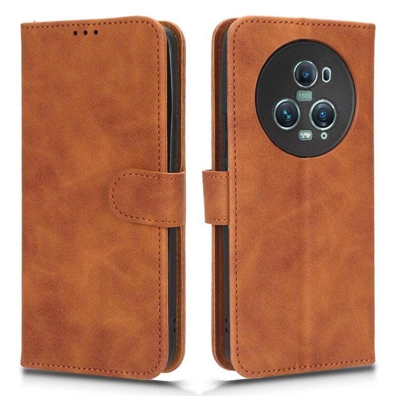 Wallet knížkové pouzdro na Honor Magic 5 Pro 5G - hnědé