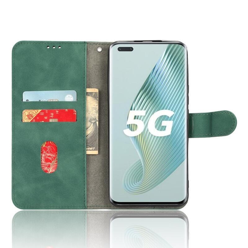 Wallet knížkové pouzdro na Honor Magic 5 Pro 5G - zelené