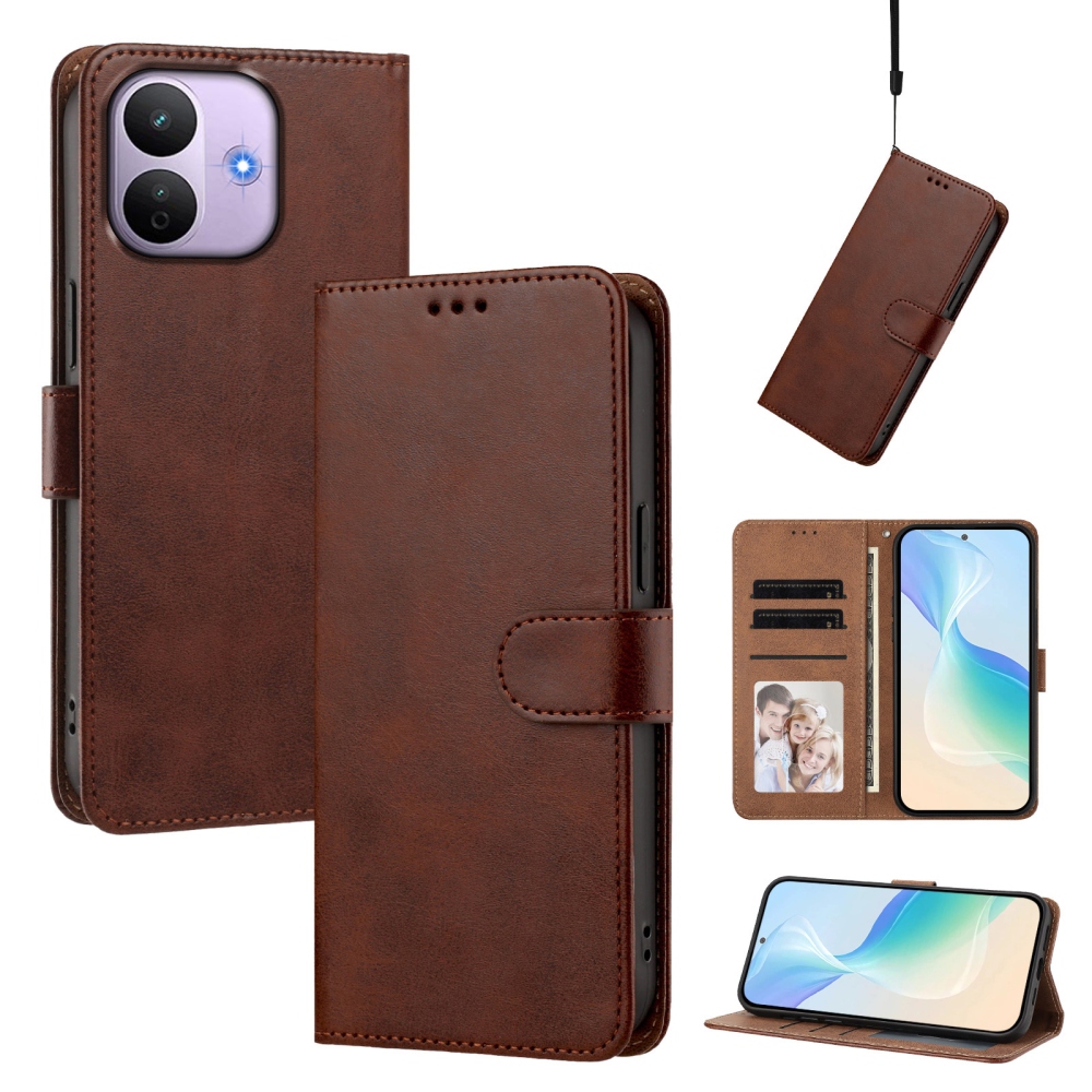 Wallet knížkové pouzdro na mobil Xiaomi Redmi Note 17 Pro 5G - hnědé