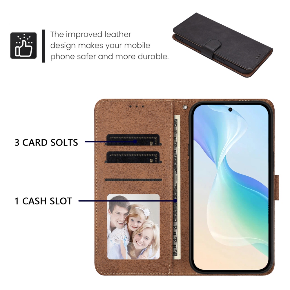Wallet knížkové pouzdro na Oppo Reno 16 Pro 5G/Oppo Reno 16 5G - černé