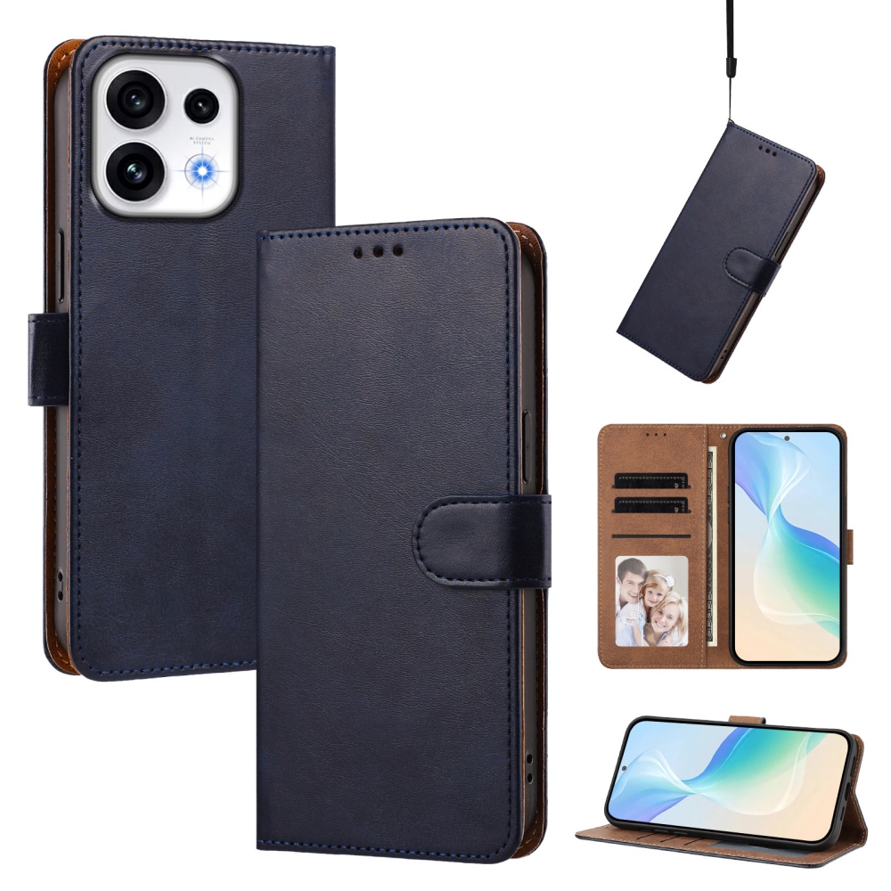 Wallet knížkové pouzdro na Oppo Reno 16 Pro 5G/Oppo Reno 16 5G - modré