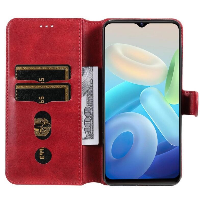 Wallet peněženkové pouzdro na mobil Vivo Y55 5G - červené