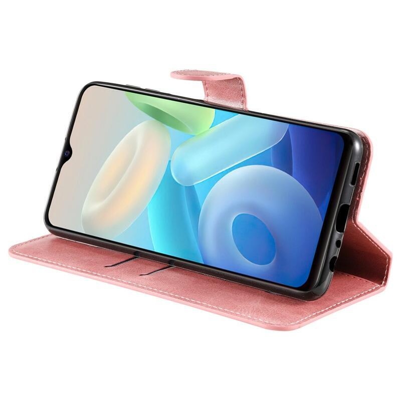 Wallet peněženkové pouzdro na mobil Vivo Y55 5G - růžovozlaté