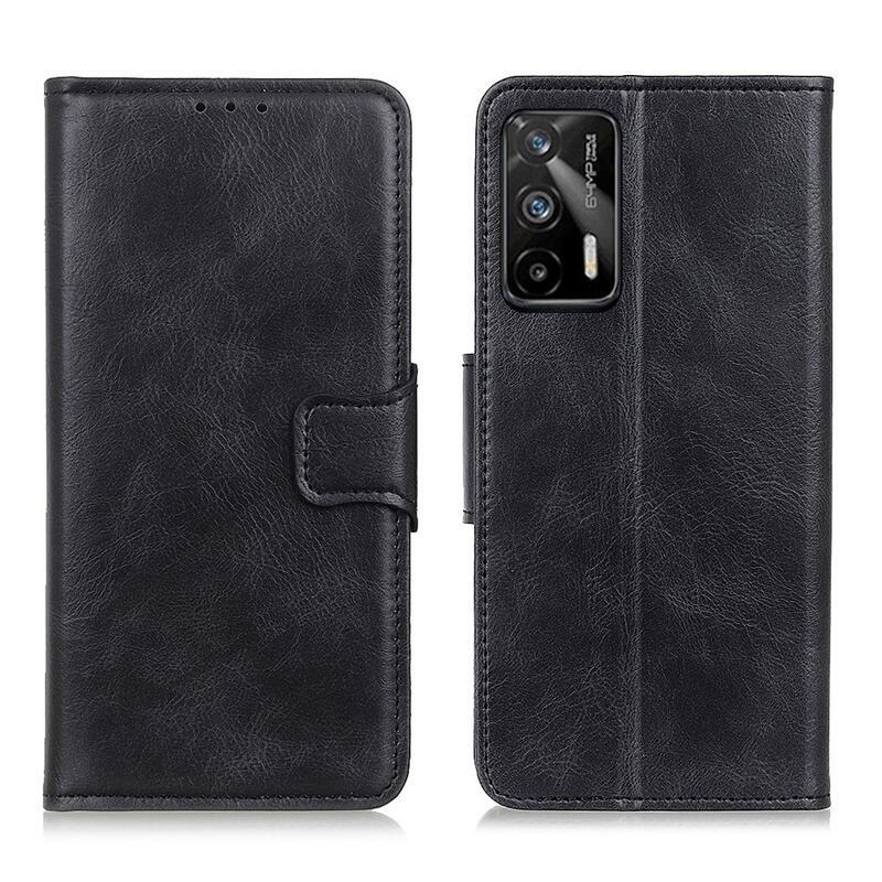 Wallet PU kožené peněženkové pouzdro na mobil Realme GT 5G - černé