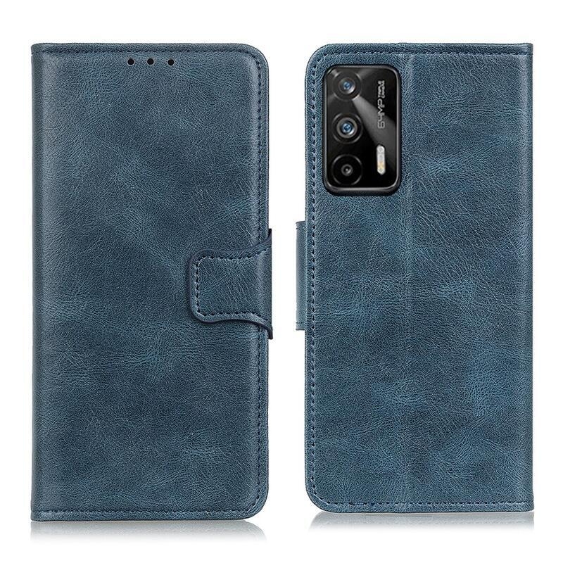 Wallet PU kožené peněženkové pouzdro na mobil Realme GT 5G - modré