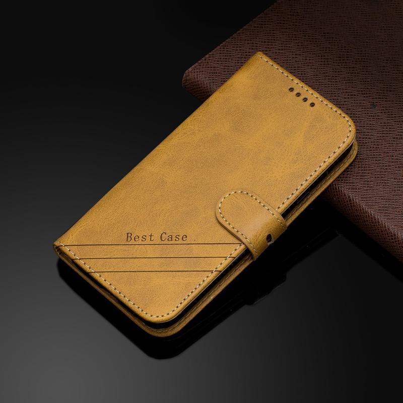 Wallet PU kožené peněženkové pouzdro na mobil Xiaomi Poco F2 Pro - hnědé
