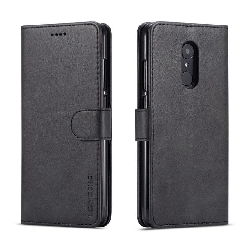 Wallet PU kožené peněženkové pouzdro na mobil Xiaomi Redmi 8 - černé