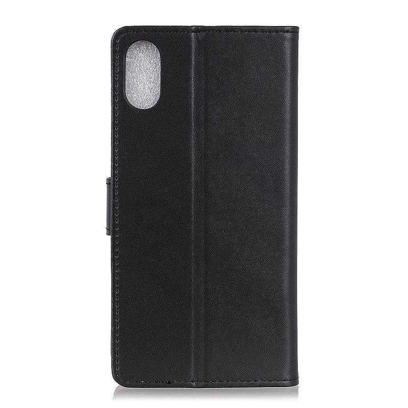 Wallet PU kožené peněženkové pouzdro na mobil Xiaomi Redmi 9A/9AT - černé
