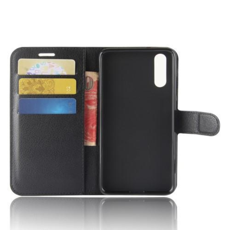 Wallet PU kožené pouzdro na Huawei P20 - černé