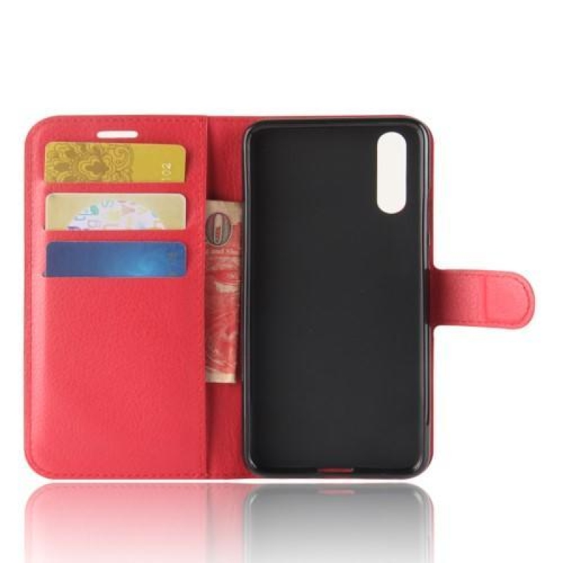 Wallet PU kožené pouzdro na Huawei P20 - červené