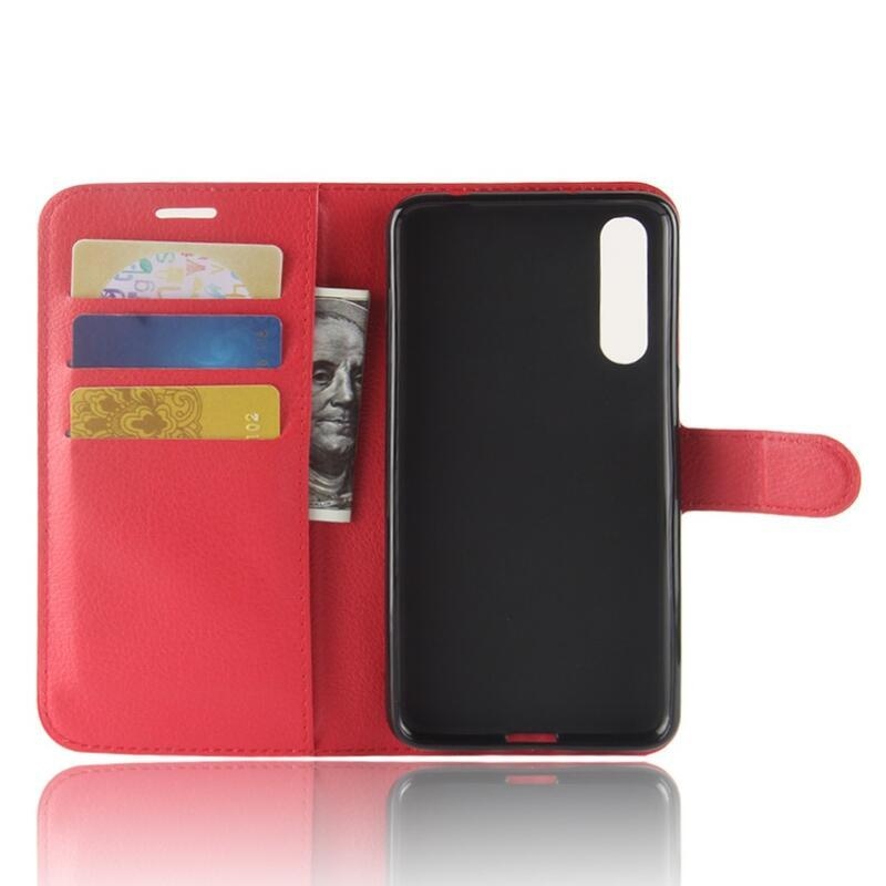 Wallet PU kožené pouzdro na Huawei P20 Pro - červené