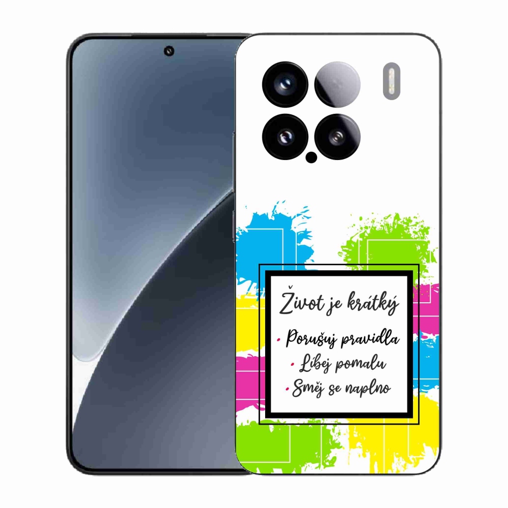 Gelový kryt mmCase na Xiaomi 15 - citát 5 bílé pozadí
