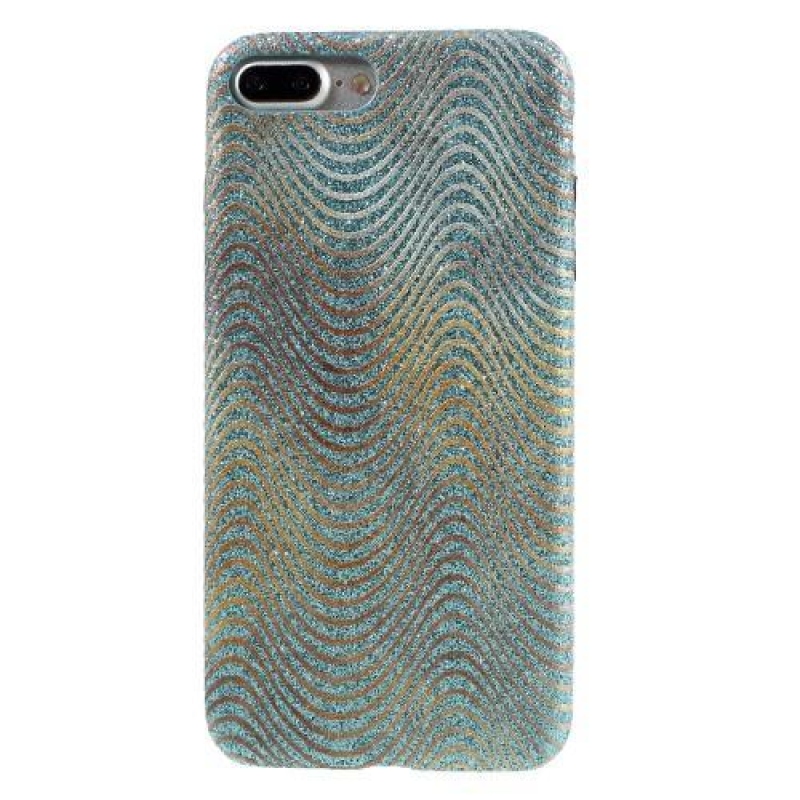 Wave plastový obal na iPhone 7 Plus a iPhone 8 Plus - světlemodrý