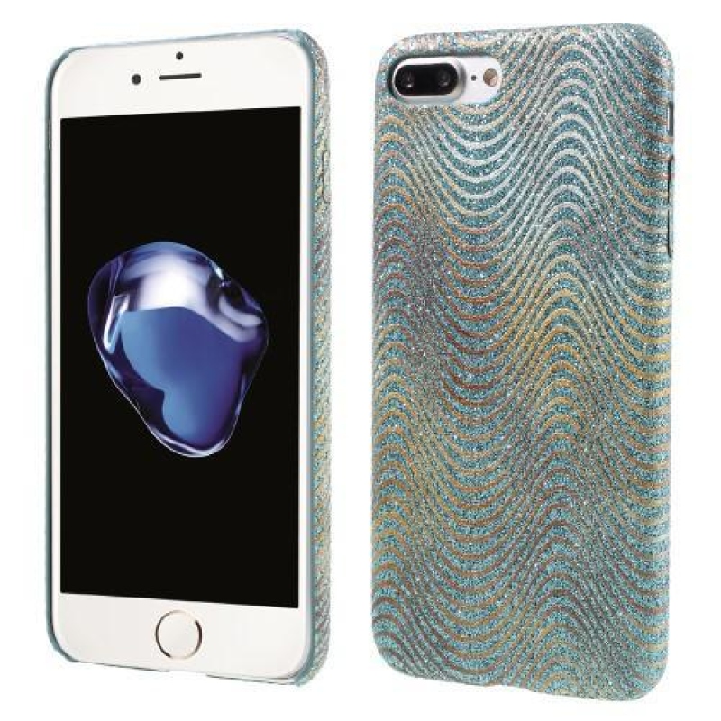 Wave plastový obal na iPhone 7 Plus a iPhone 8 Plus - světlemodrý