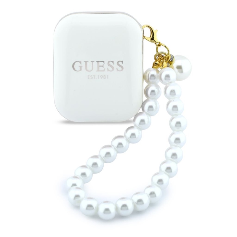 Guess Pearl Strap TWS Bezdrátová Sluchátka White