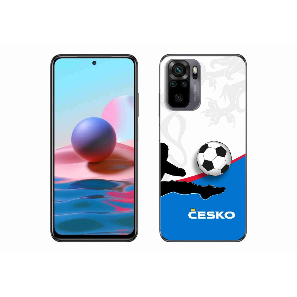 Gelový kryt mmCase na Xiaomi Redmi Note 10 4G - fotbal Česko 3
