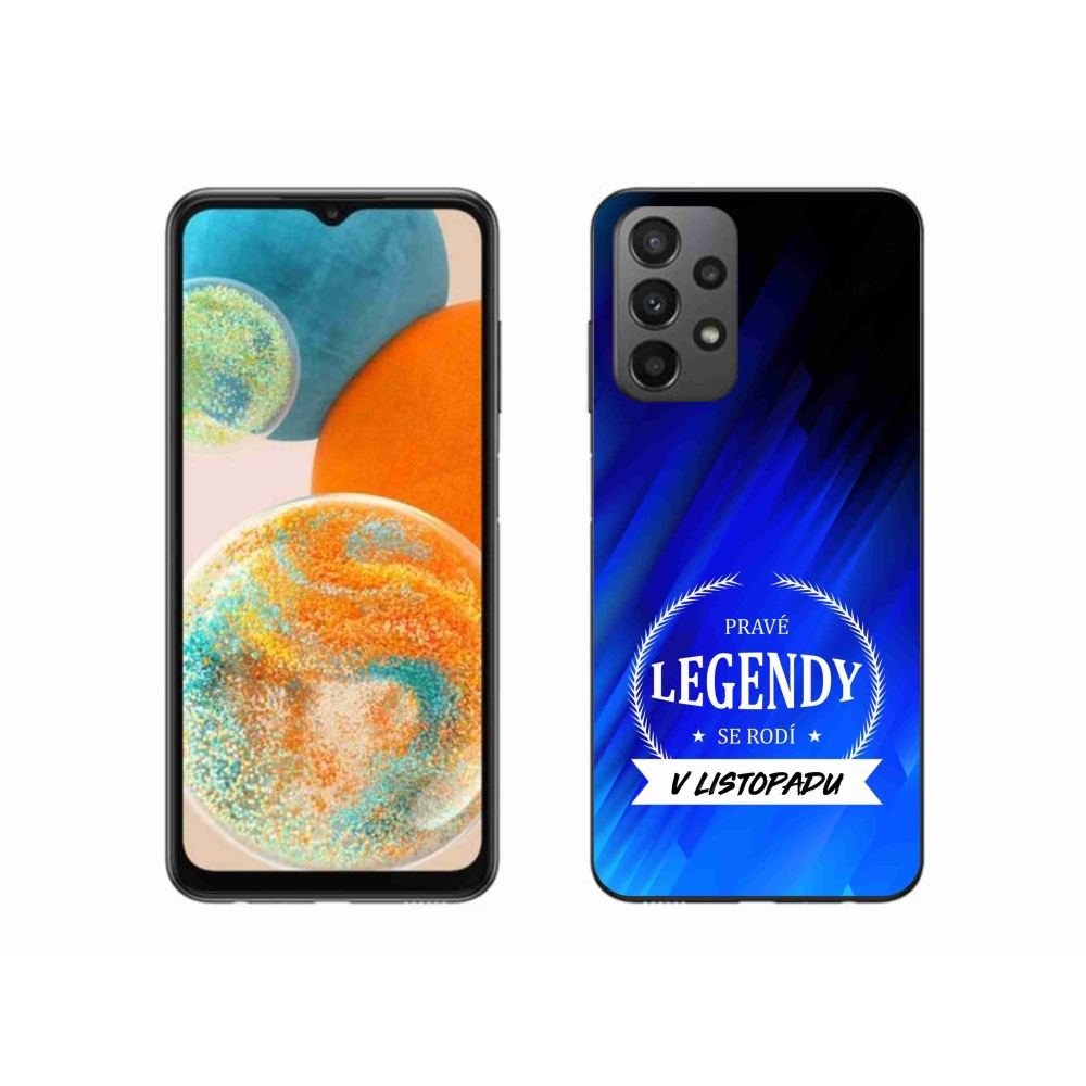 Gelový kryt mmCase na Samsung Galaxy A23 4G/5G - legendy v listopadu modré pozadí