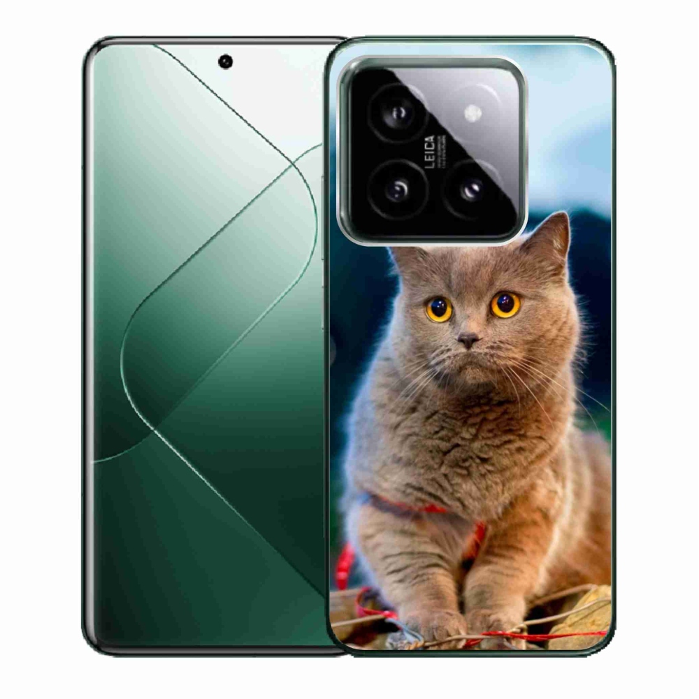 Gelový kryt mmCase na Xiaomi 14 - britská modrá 2