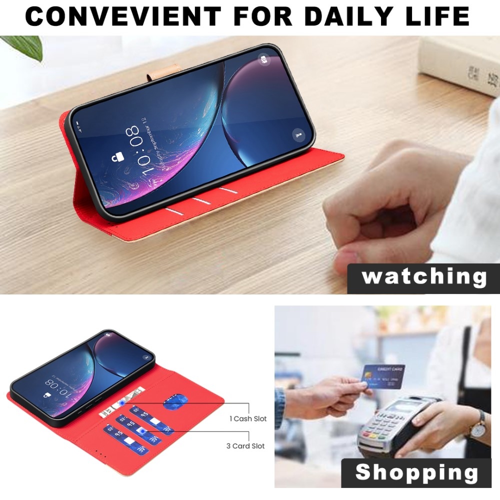 BNF DUO knížkové pouzdro na Xiaomi 15 - červené